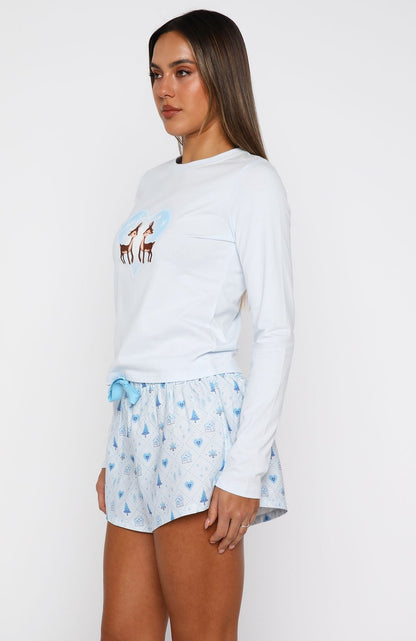 Baby It's Cold Outside Pyjama Shorts Morning Frost